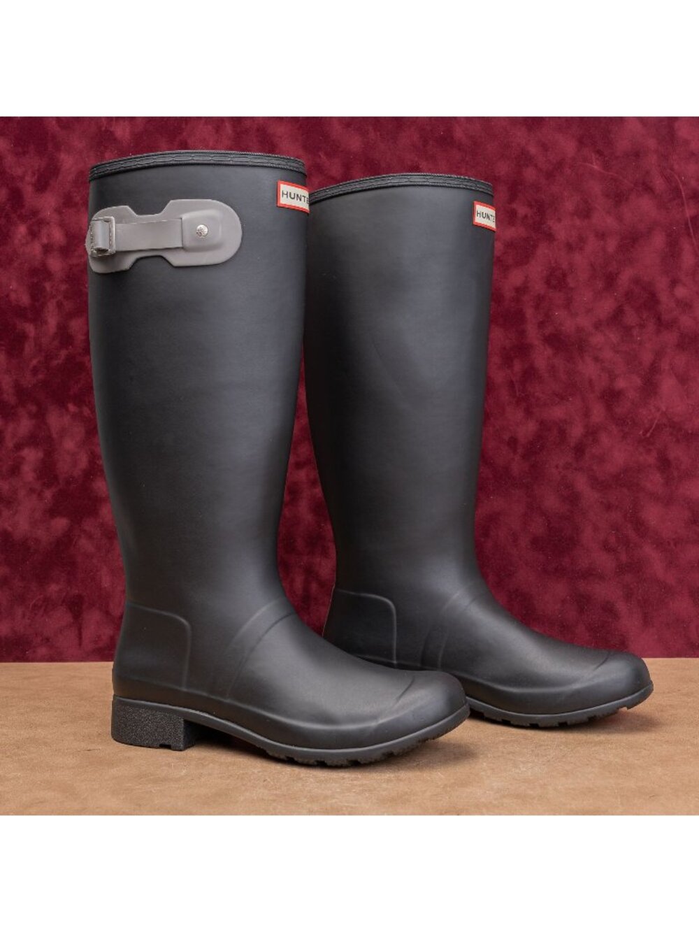 Hunter Women Original Tour Festival Navy Wellies Rain Rubber Boots 9US EUR40
